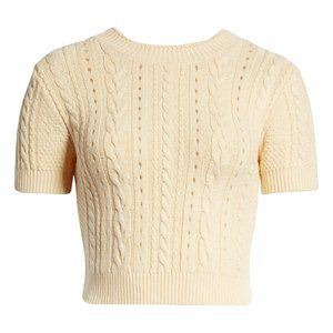 [Free People] Short and Sweet Crop Sweater